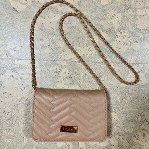 Bebe Mini Crossbody Bag with Chain Strap Blush Color